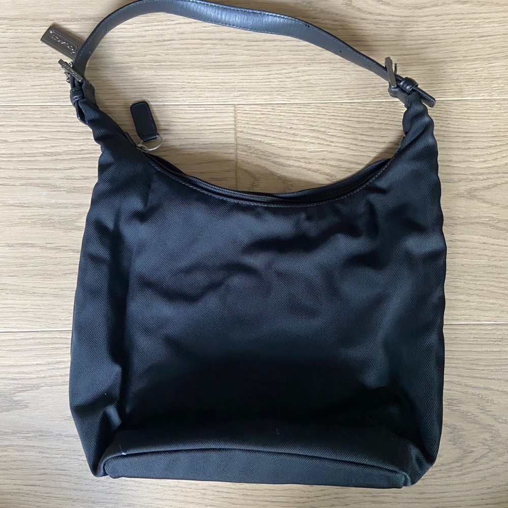 COACH Black Nylon Purse